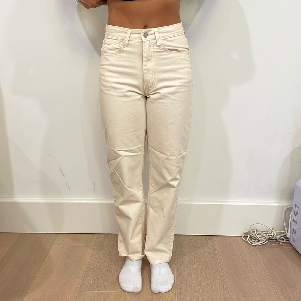 Weworewhat beige jeans